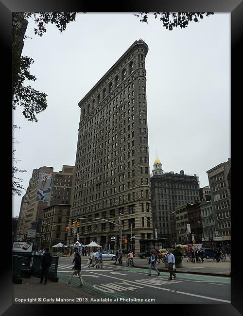 Flat Iron Building New York Framed Print by Carly Mahone
