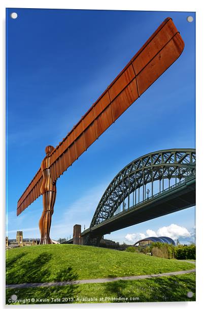 Angel of the North Montage Acrylic by Kevin Tate