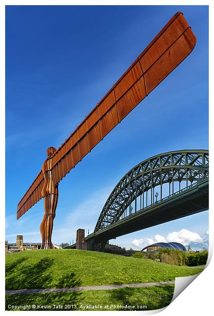 Angel of the North Montage Print by Kevin Tate