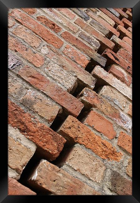 Another Brick in the Wall Framed Print by Sharon Sims