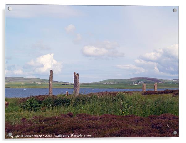 At Brodgar 3 Acrylic by Steven Watson