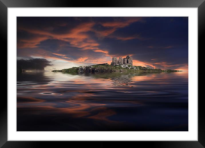 Dream island Framed Mounted Print by Rob Lester