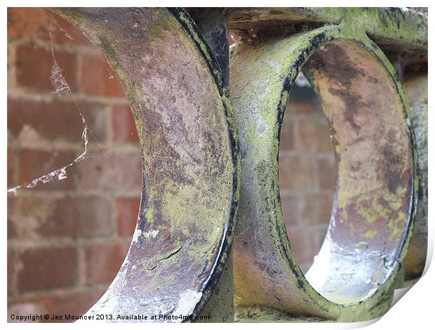 Weathered Rings Print by Jez Mouncer