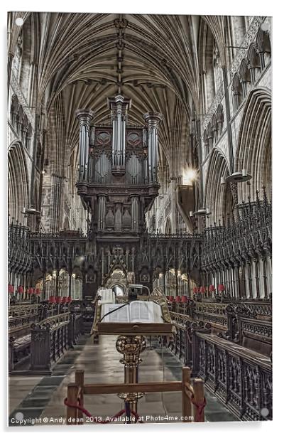 In the cathedral Acrylic by Andy dean