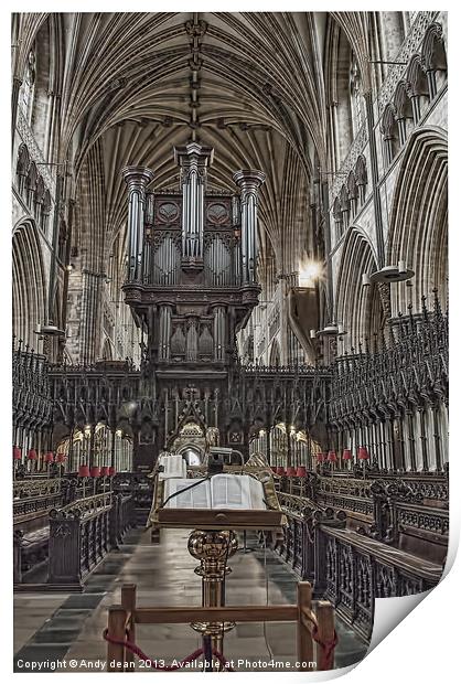 In the cathedral Print by Andy dean