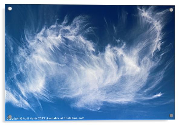 Mystical Cloud Formation Acrylic by Avril Harris