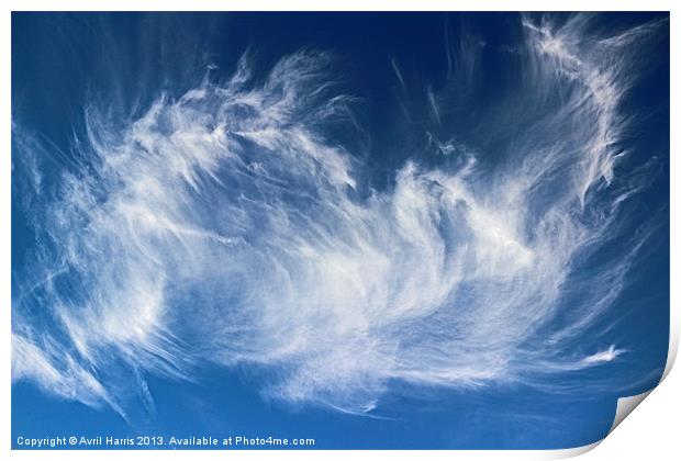 Mystical Cloud Formation Print by Avril Harris
