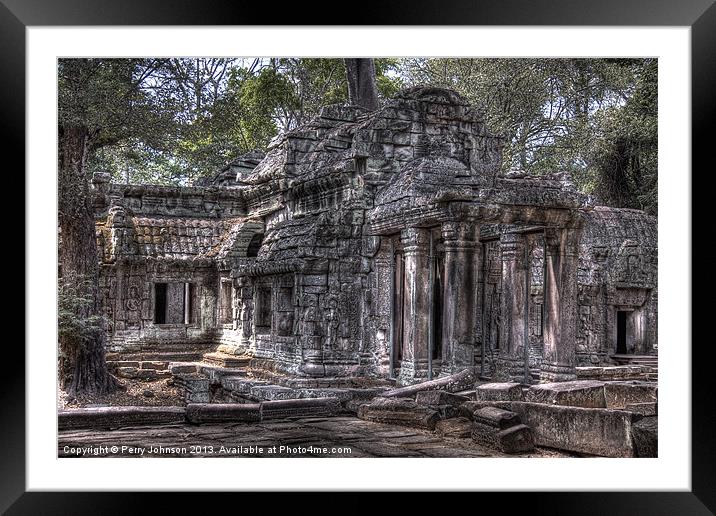 Angkor Framed Mounted Print by Perry Johnson