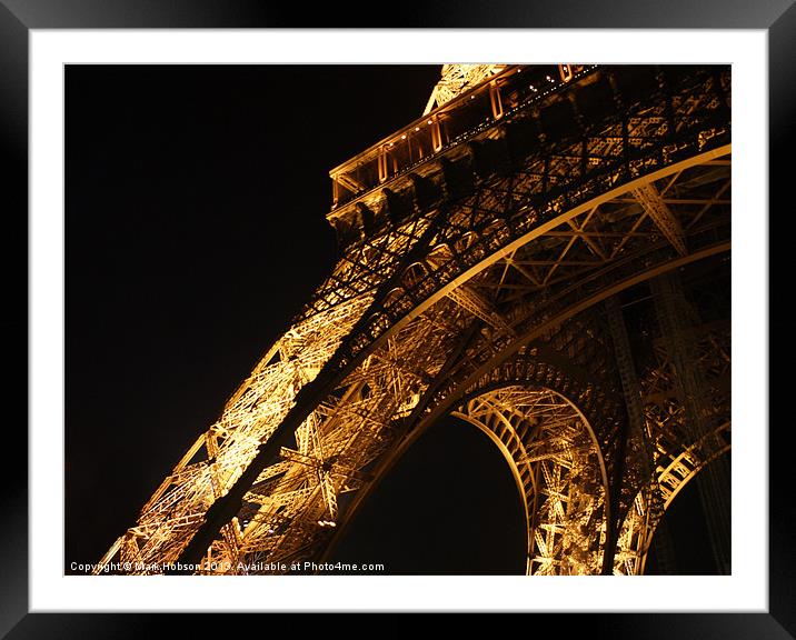 Eiffel Tower Framed Mounted Print by Mark Hobson