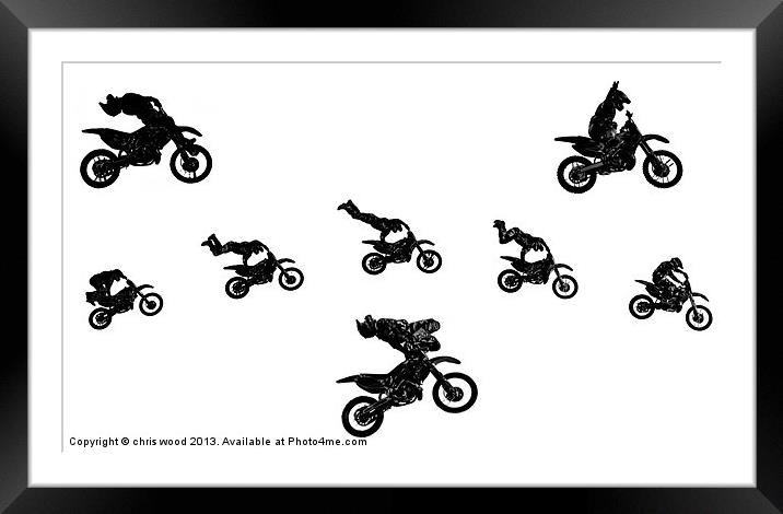 Fmx Hangtime Framed Mounted Print by chris wood