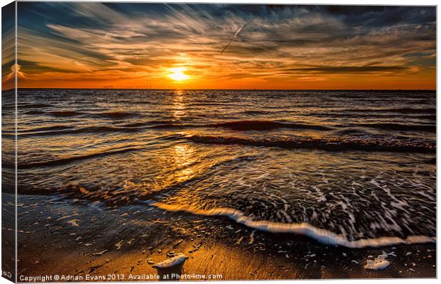 The Sunset Canvas Print by Adrian Evans