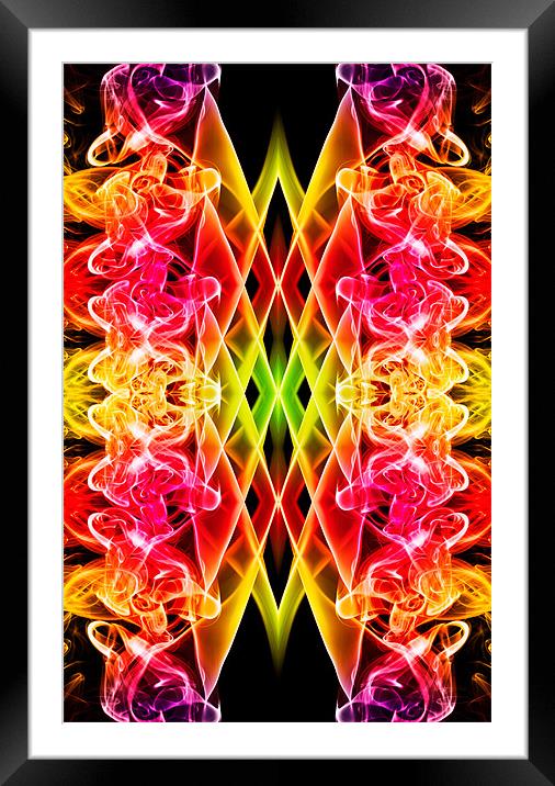 Smoke Explosion 1 Framed Mounted Print by Steve Purnell