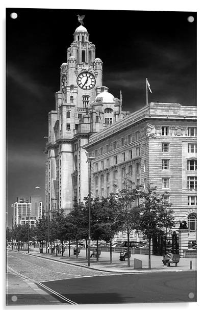 Royal Liver Building Acrylic by Rob Lester