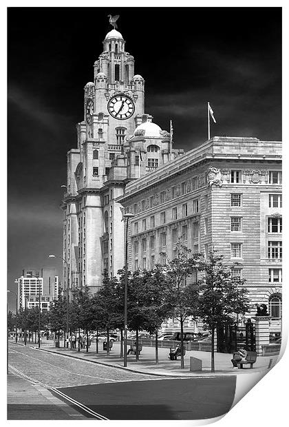 Royal Liver Building Print by Rob Lester