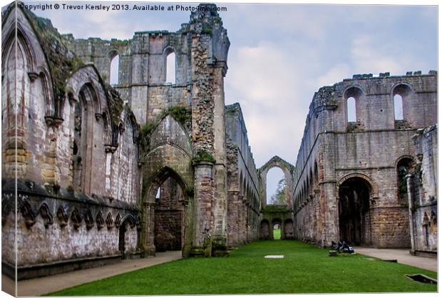 Fountains Abbey Canvas Print by Trevor Kersley RIP