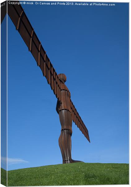 Angel of the North Canvas Print by mick gibbons