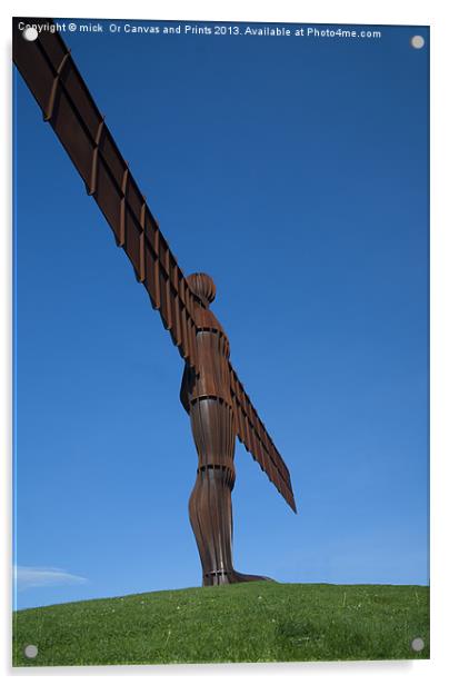 Angel of the North Acrylic by mick gibbons