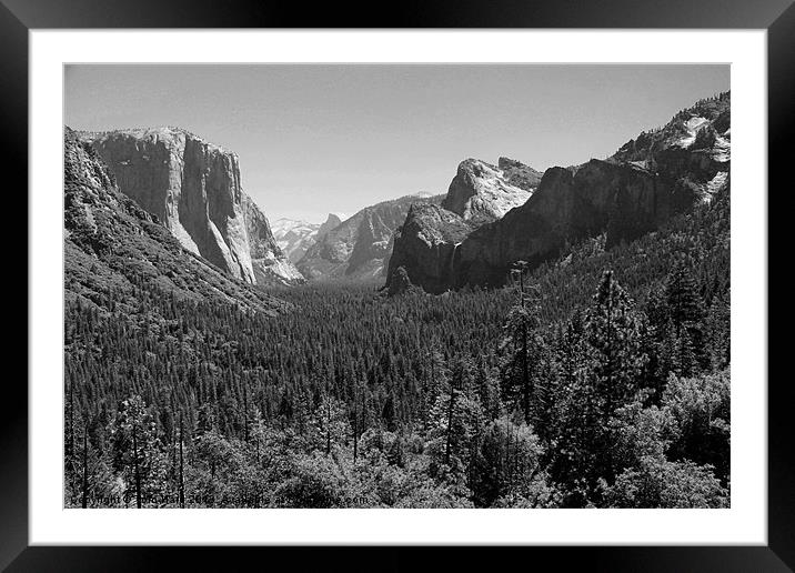 Yosemite Valley Framed Mounted Print by Tom Hard