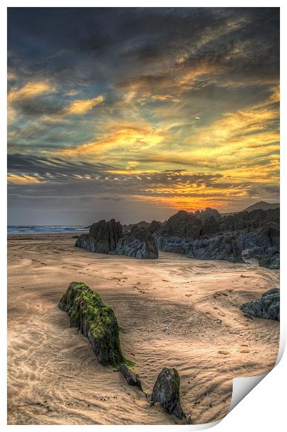 North Devon Beach Print by Dave Wilkinson North Devon Ph