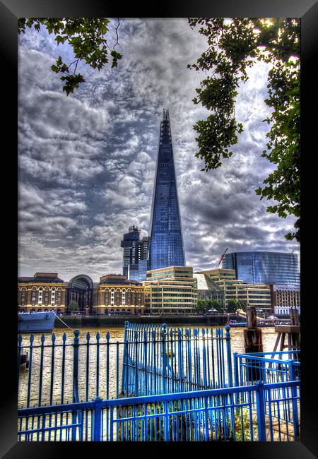 The Shard London skyline Framed Print by David French