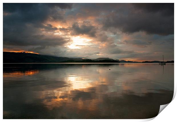 Loch Lomond Print by Tracey Whitefoot