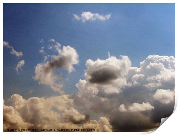 Stormy Clouds Print by Pics by Jody Adams