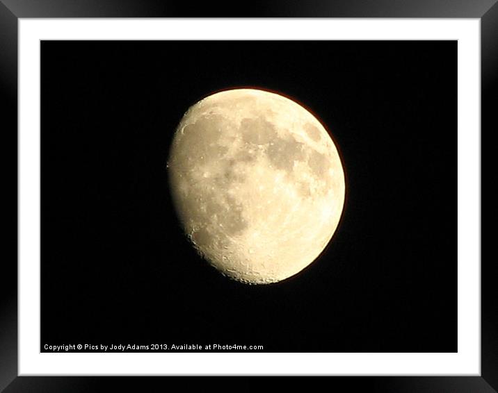 Moon Framed Mounted Print by Pics by Jody Adams