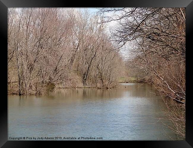 Finley River Framed Print by Pics by Jody Adams