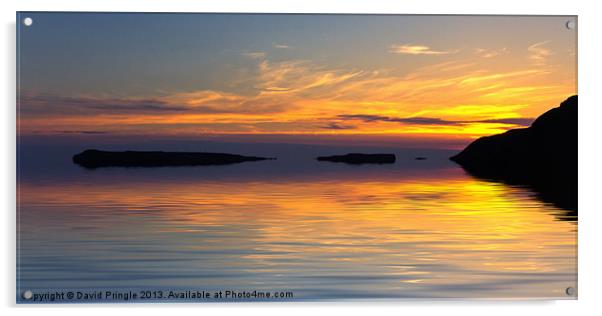Sunset Acrylic by David Pringle