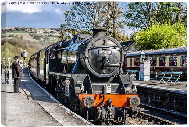 Steam at Grosmont Station Canvas Print by Trevor Kersley RIP