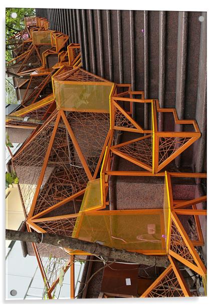 epic stairs installation Acrylic by anne lyubareva