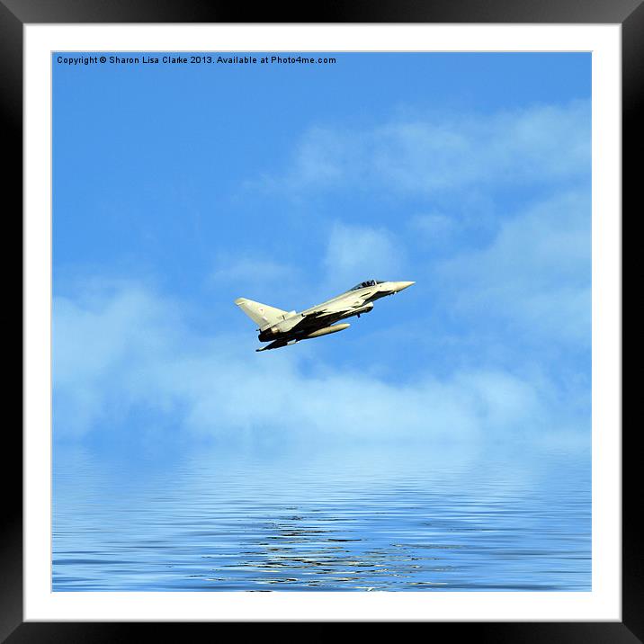 Eurofighter Typhoon Framed Mounted Print by Sharon Lisa Clarke