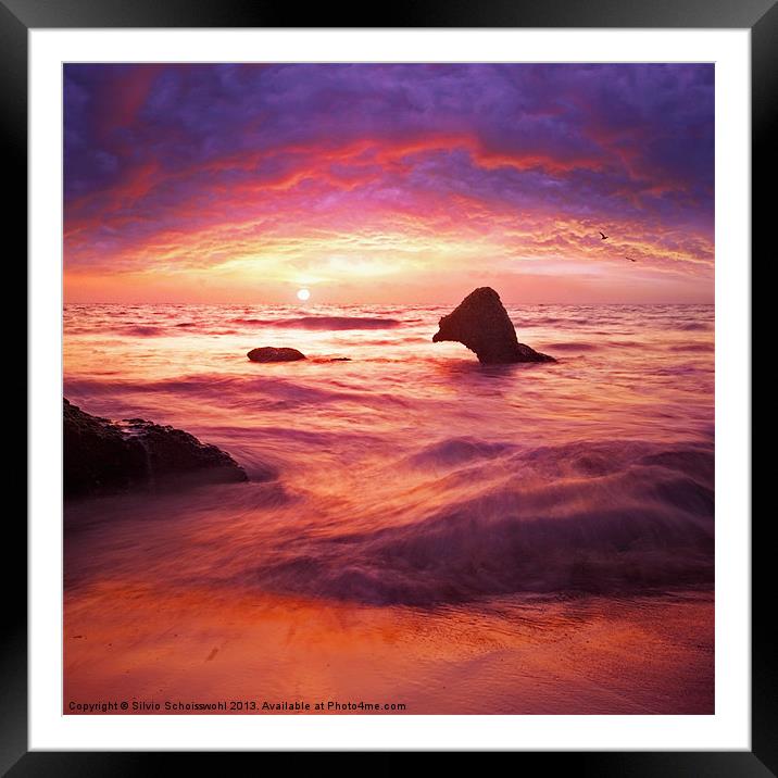 fantasy waterscape Framed Mounted Print by Silvio Schoisswohl