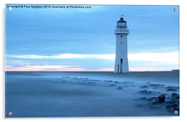 Perch Rock Lighthouse Acrylic by Paul Madden
