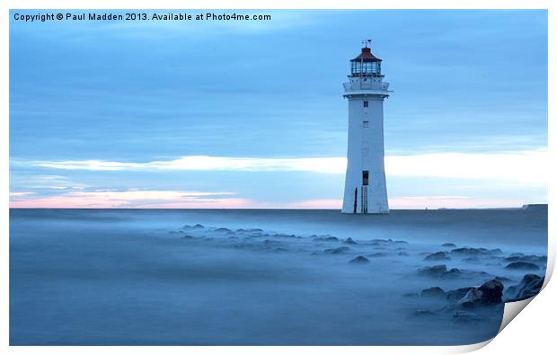Perch Rock Lighthouse Print by Paul Madden