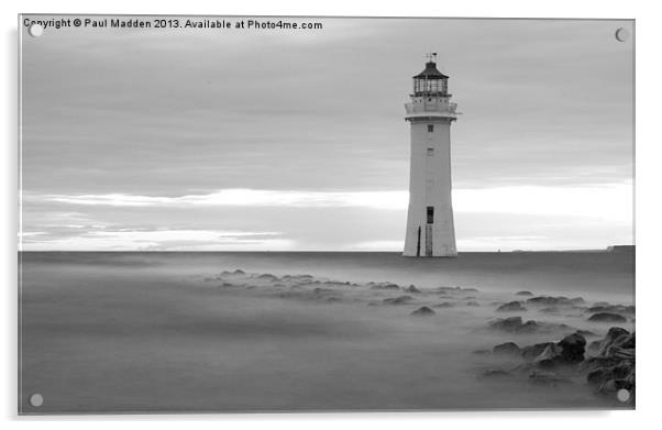 Fort Perch Rock lighthouse Acrylic by Paul Madden