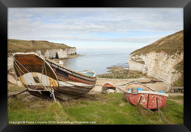 North Landing, Flamborough Framed Print by Paula Connelly