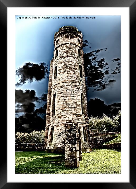 Eglinton Tower Framed Mounted Print by Valerie Paterson