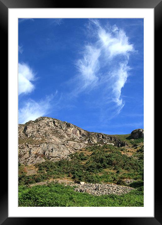 Rocks and sky I Framed Mounted Print by Sean Wareing