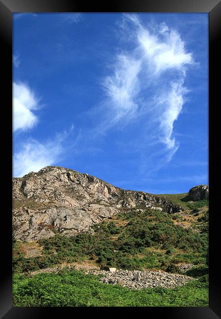 Rocks and sky I Framed Print by Sean Wareing