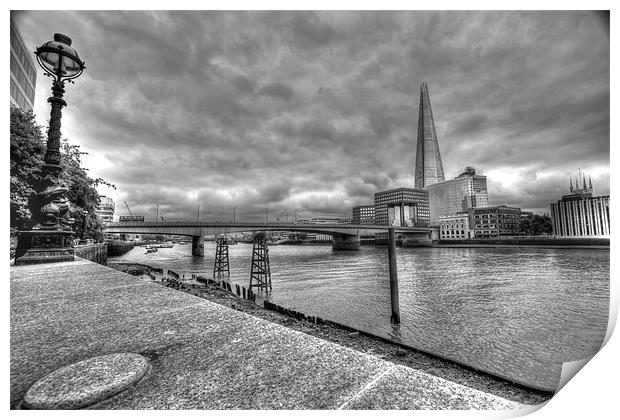 London Bridge Shard HDR Print by David French