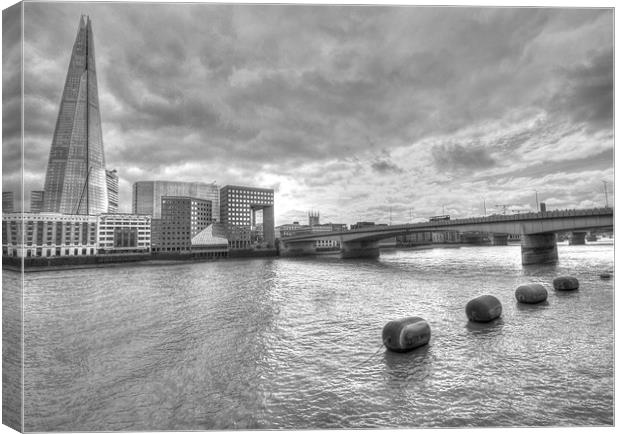 London Bridge Shard HDR Canvas Print by David French