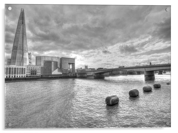 London Bridge Shard HDR Acrylic by David French