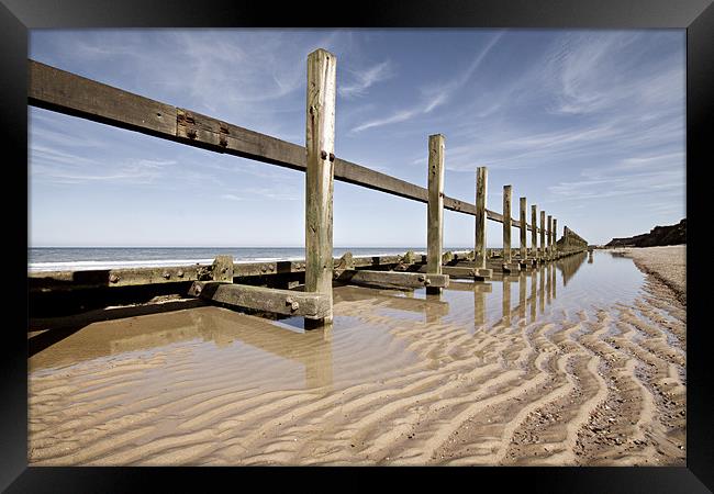 Happisburgh Reflections Framed Print by Paul Macro