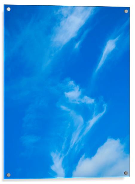 Man in the clouds Acrylic by David Pyatt
