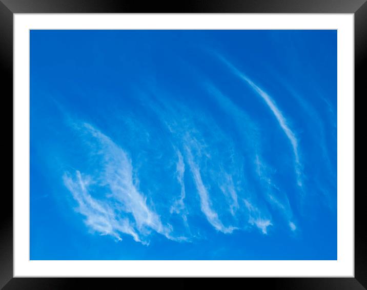 Ripple Clouds Framed Mounted Print by David Pyatt