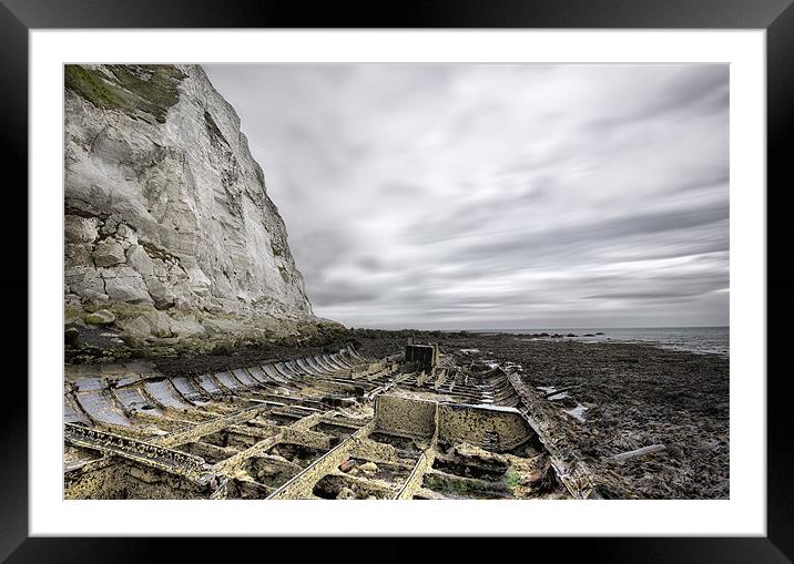 Wreck of the SS Falcon Framed Mounted Print by Ian Hufton