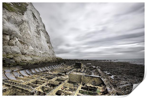 Wreck of the SS Falcon Print by Ian Hufton