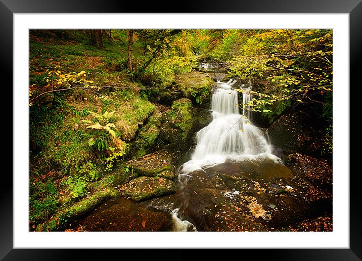 Upper Falls The Blackspout Framed Mounted Print by David Brown