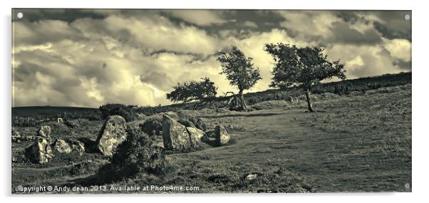 Dartmoor skies Acrylic by Andy dean